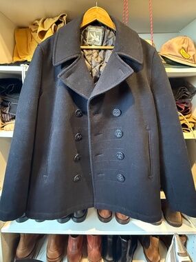 Spiewak & Sons Wool Blend Peacoat – Navy – Men’s Medium – Heavyweight